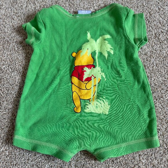 Vintage Disney Baby Romper Green Shorts 0-3 months - Picture 6 of 9